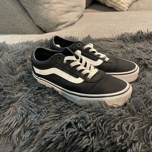 Old skool canvas vans. Barely worn, good condition.